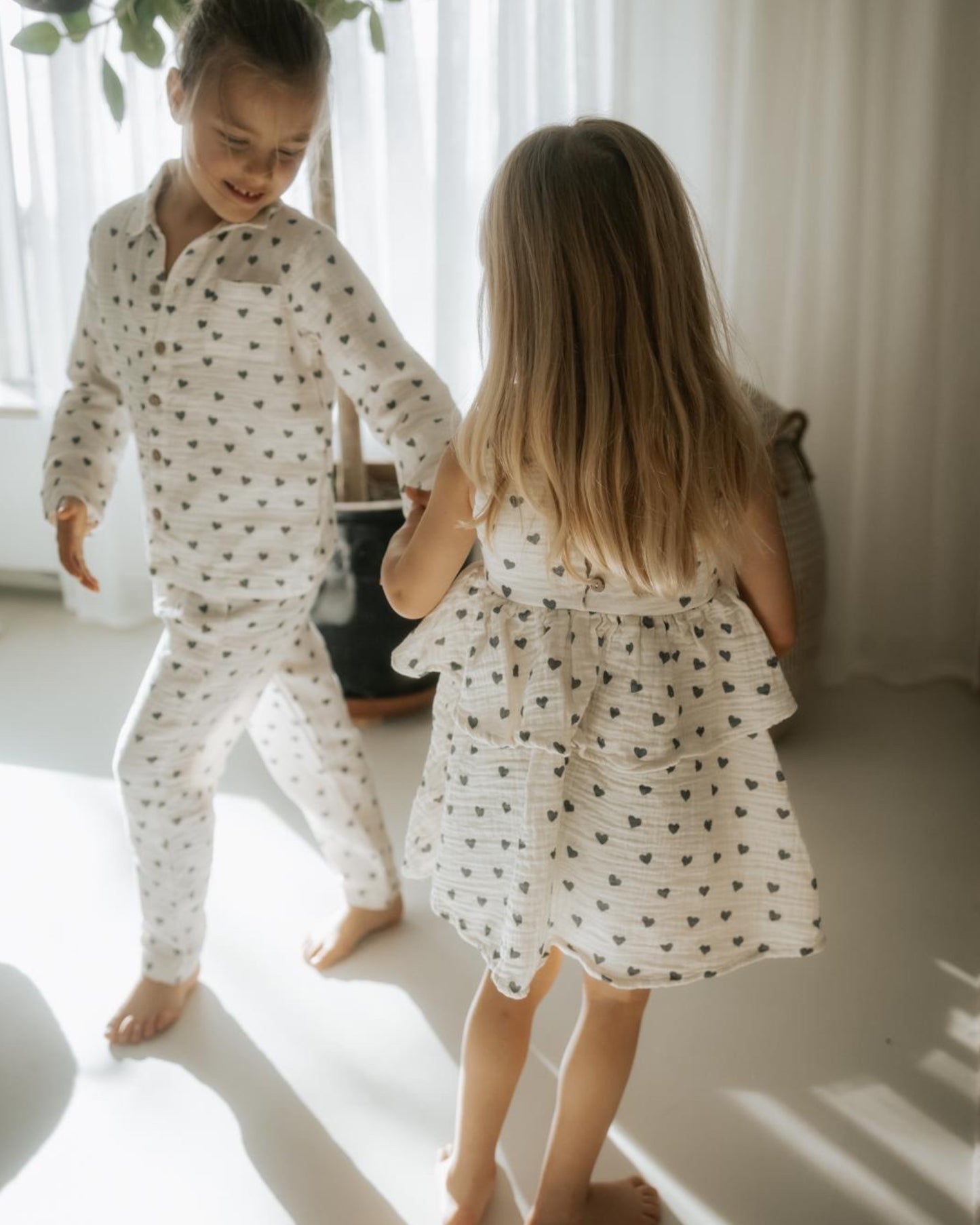 Lil´ Paradise Copenhagen Organic Heart Garden Ruffle Dress Dress