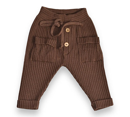 Buttery Soft Knit Pants Brown