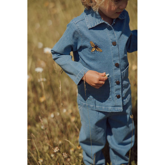 Buzzy Denim Cardigan - Lil' Paradise Copenhagen