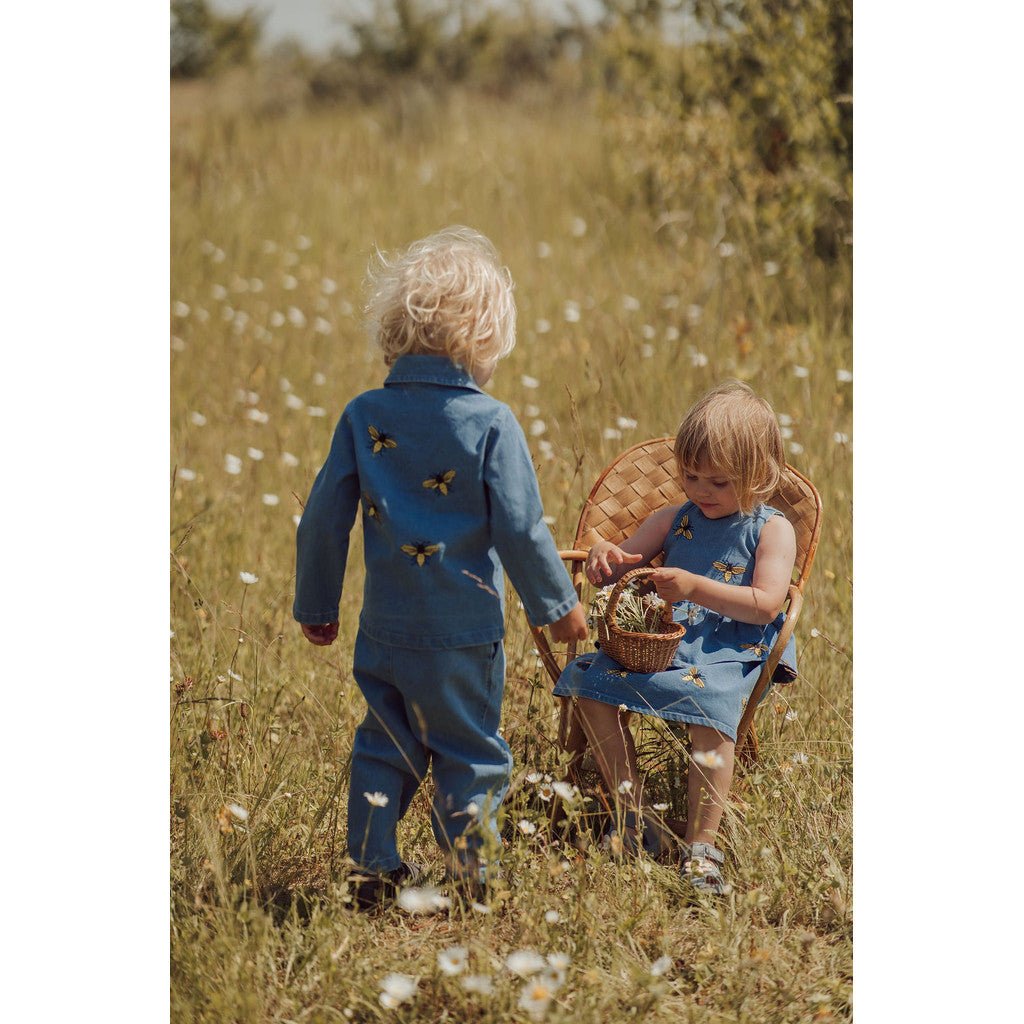 Buzzy Denim Cardigan - Lil' Paradise Copenhagen