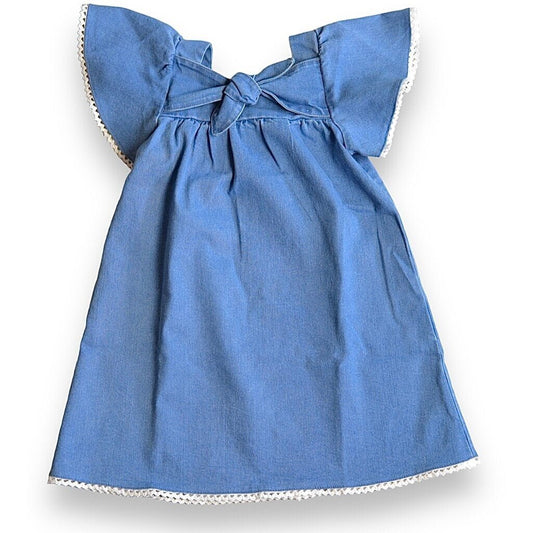 Flutter Sleeve Denim Dress - Lil' Paradise Copenhagen