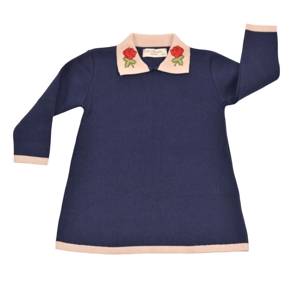 Navy Rose dress - Lil' Paradise Copenhagen