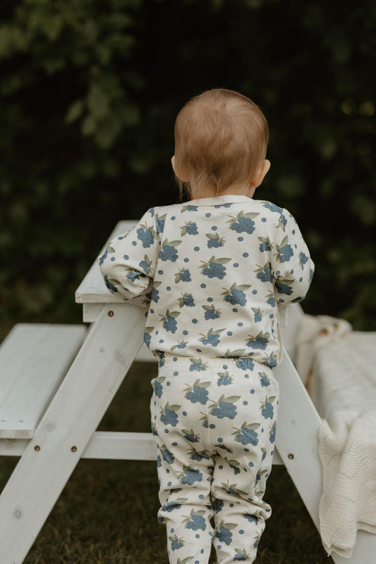 Organic Blueberry Leggings - Lil' Paradise Copenhagen