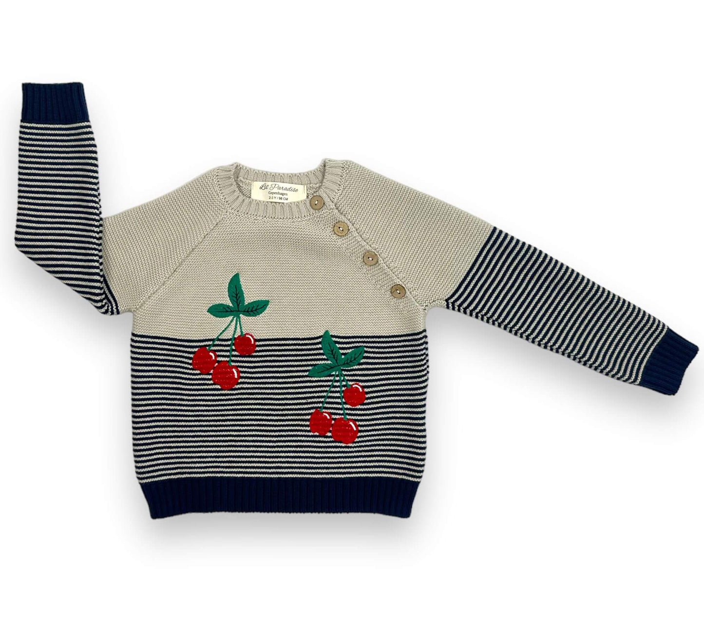 Striped Cherry Sweater