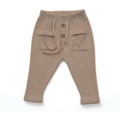 Buttery Soft Knit Pants Beige - Lil' Paradise Copenhagen