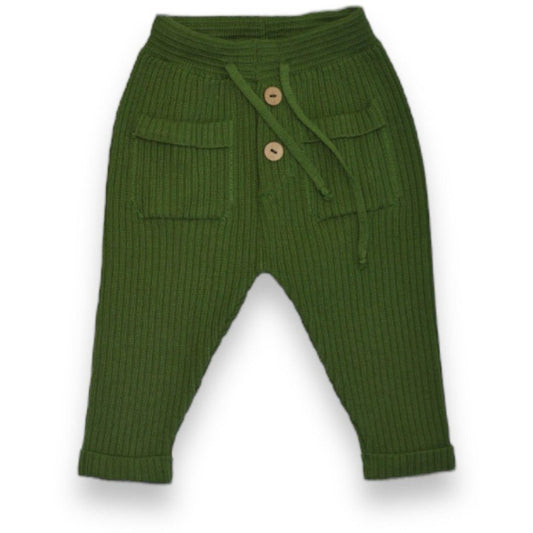 Buttery Soft Knit Pants Green - Lil' Paradise Copenhagen