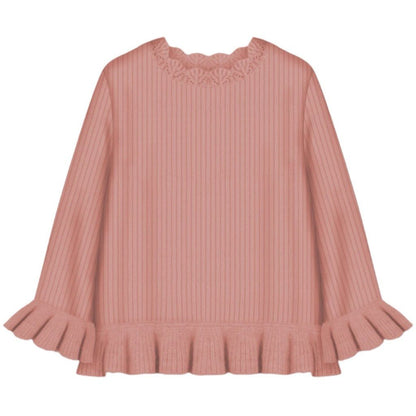 Frilly knit blouse - Lil' Paradise Copenhagen