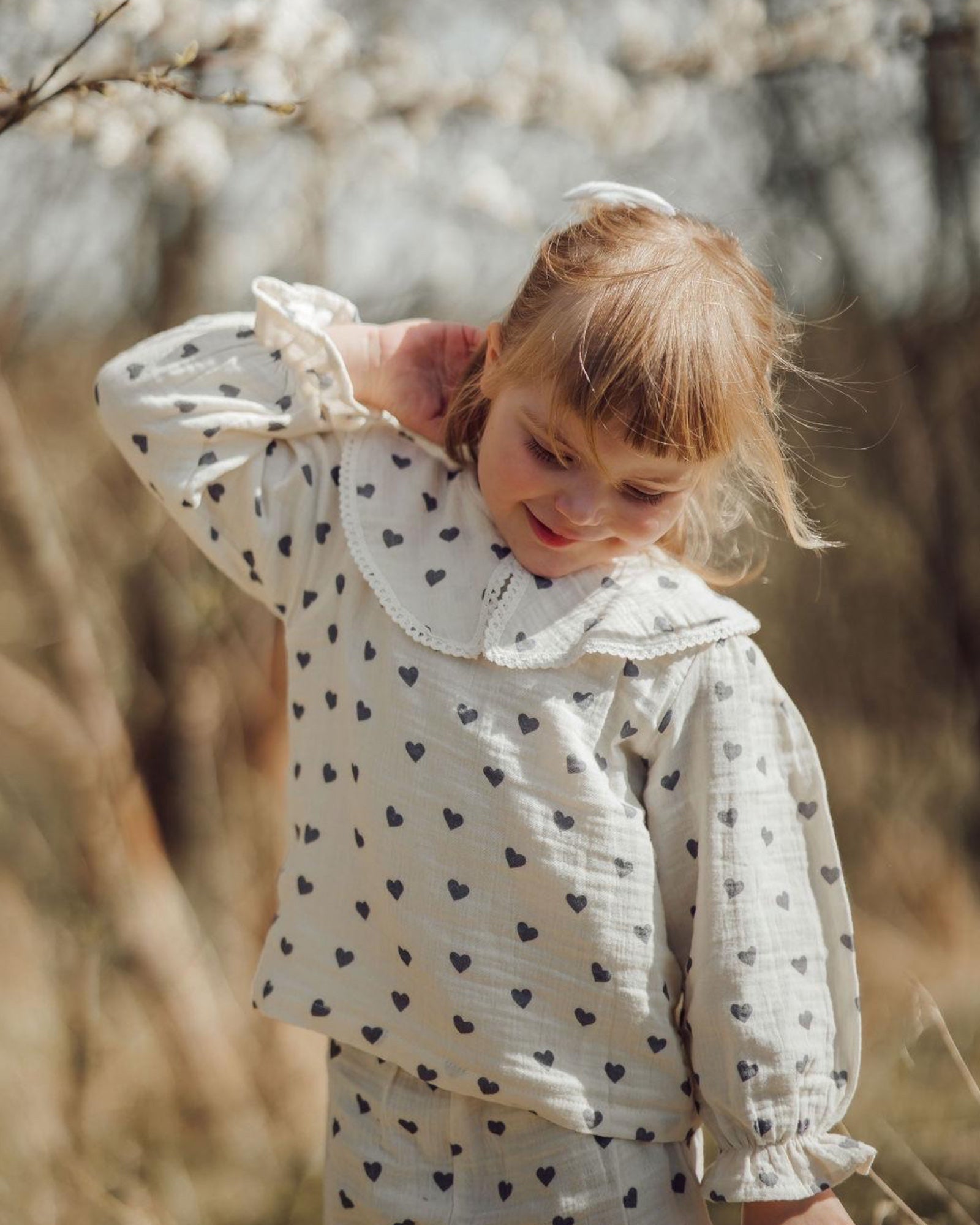 Organic Heart Garden Blouse - Lil' Paradise Copenhagen