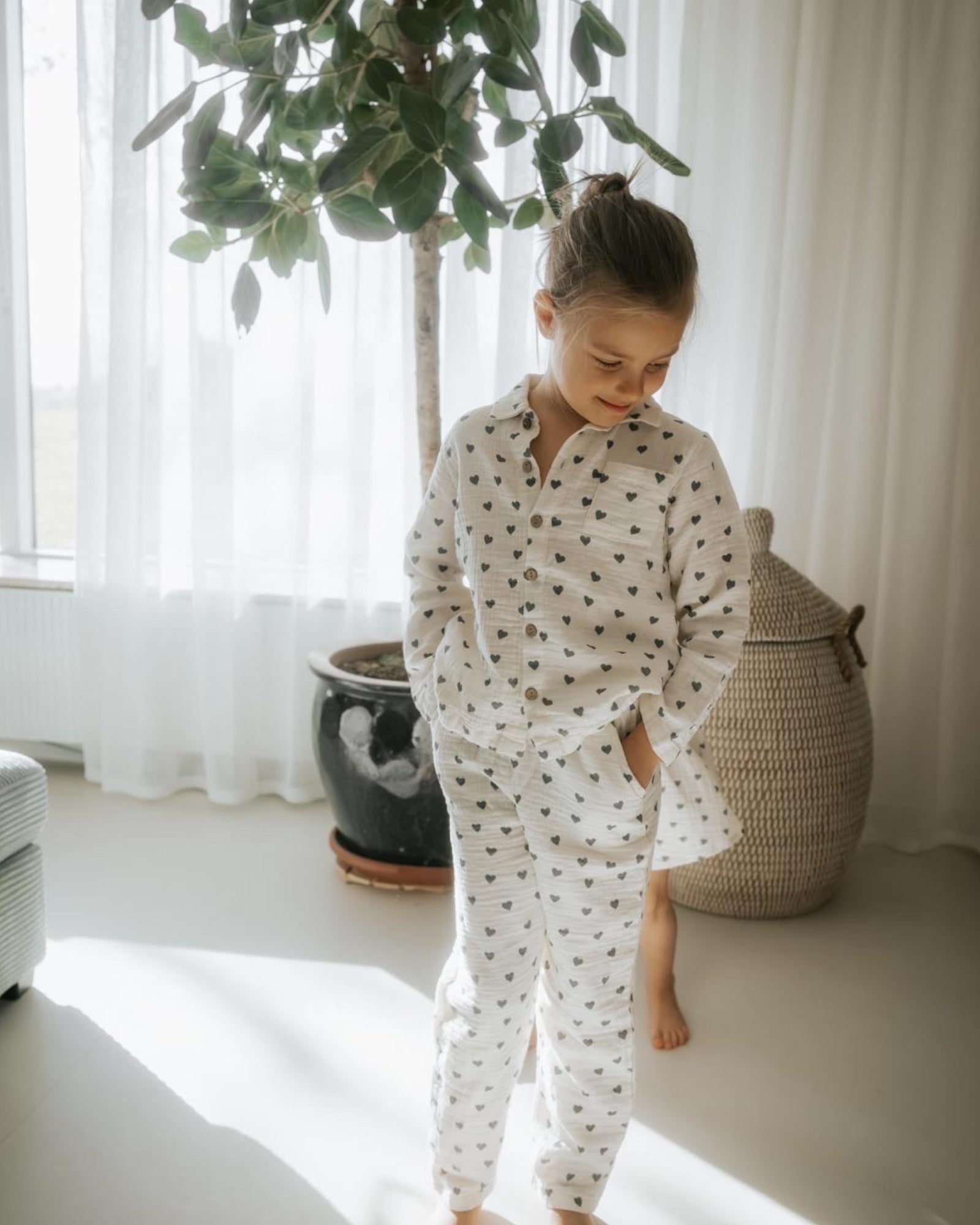 Organic Heart Garden Comfy Pants - Lil' Paradise Copenhagen