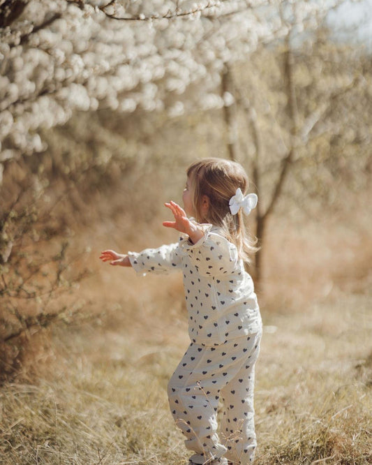 Organic Heart Garden Frill Pants - Lil' Paradise Copenhagen