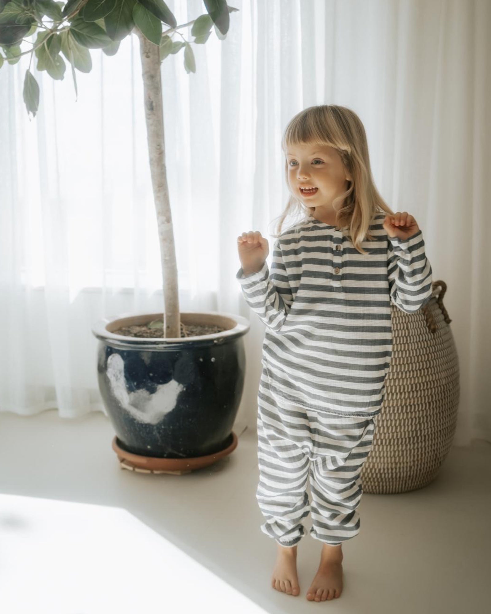 Organic Maritime Striped Shirt - Lil' Paradise Copenhagen