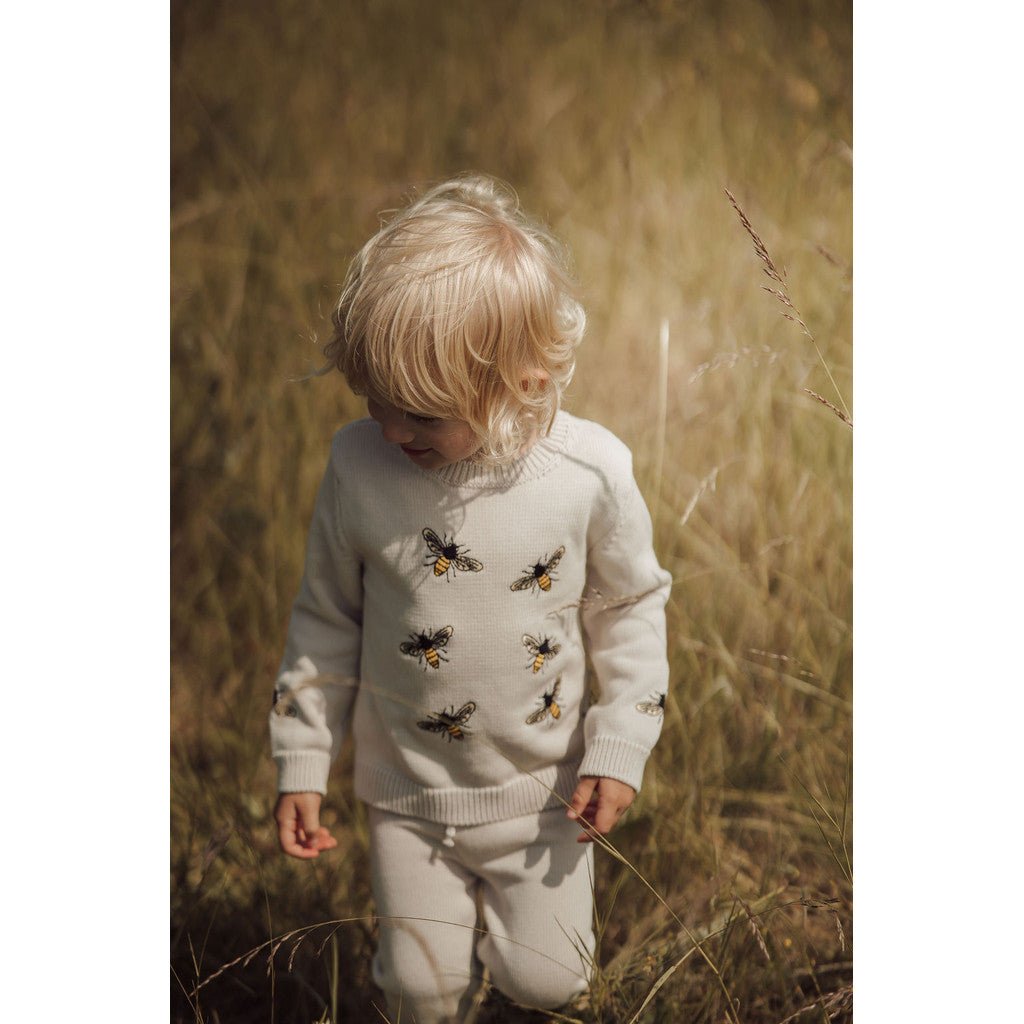 Organic Summer Bees Sweater - Lil' Paradise Copenhagen
