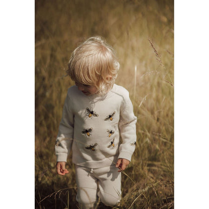 Organic Summer Bees Sweater - Lil' Paradise Copenhagen