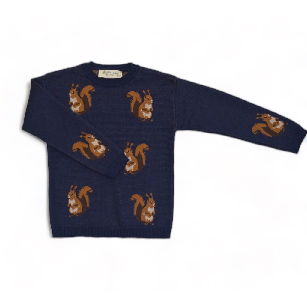 Squirrel knit sweater - Lil' Paradise Copenhagen