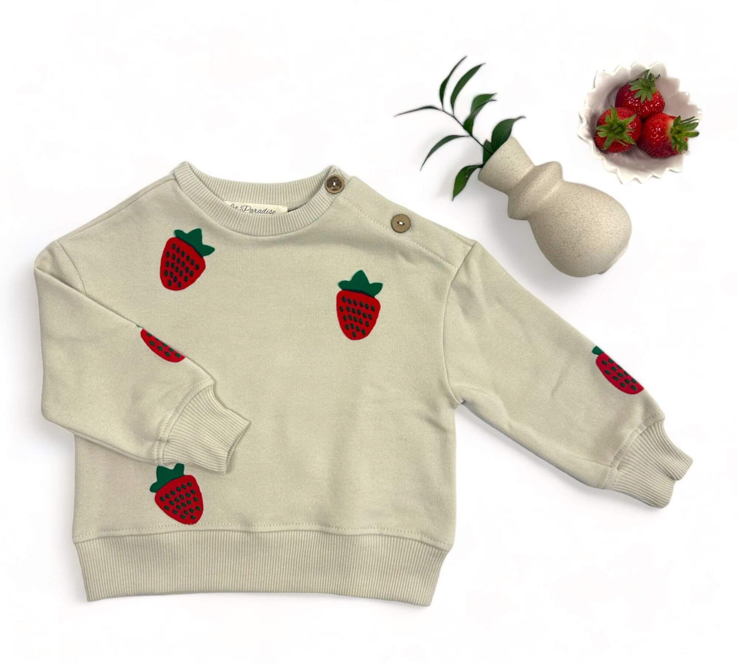 Strawberry Bliss Sweatshirt - Lil' Paradise Copenhagen